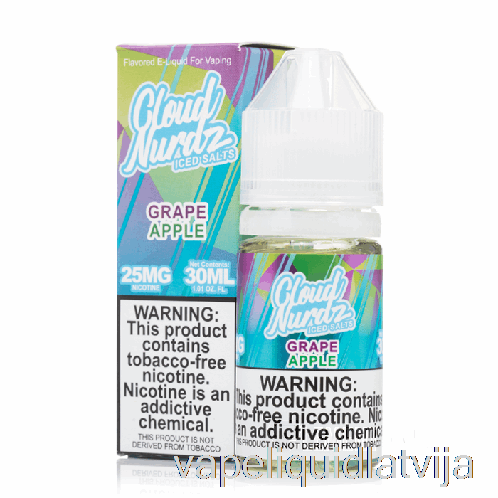 Ledus Vīnogu ābols - Mākonis Nurdz Salts - 30ml 50mg Vape šķidrums